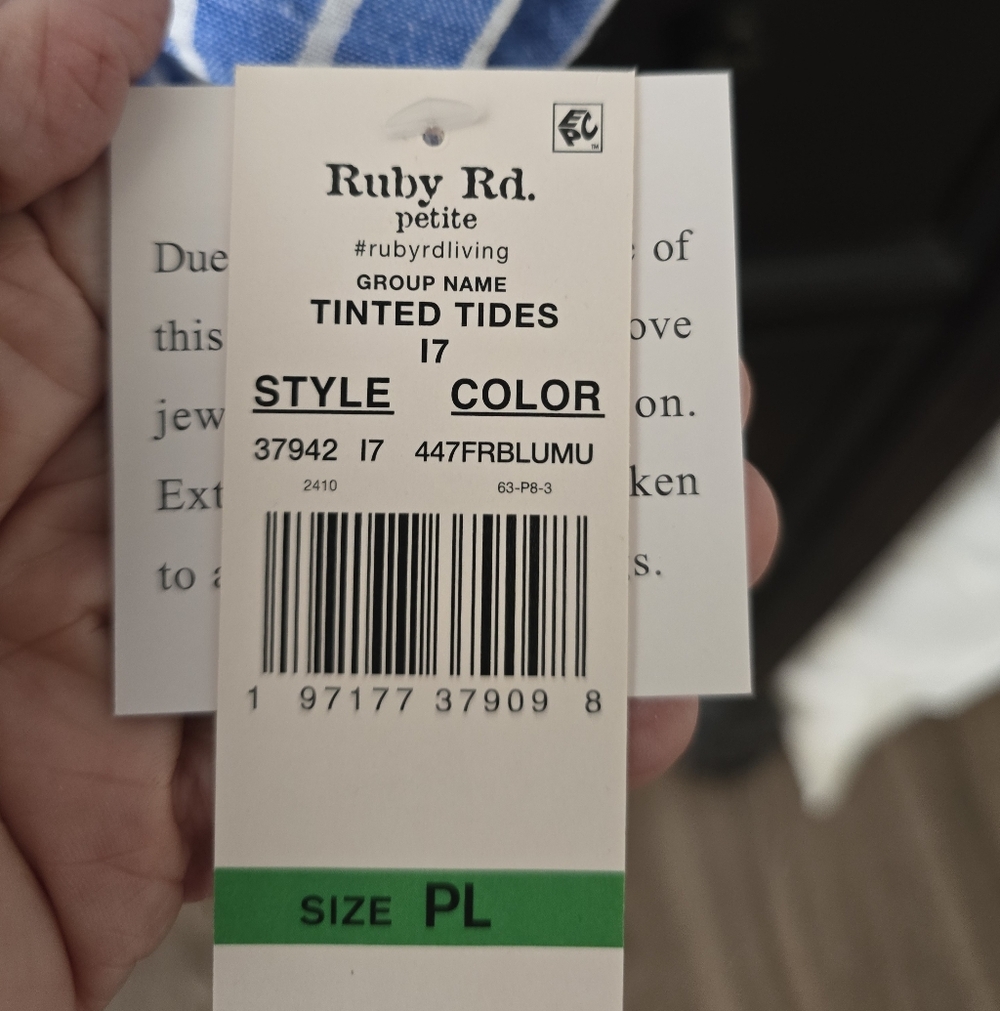 Ruby Rd Top. Size PL NWT - Picture 2 of 6